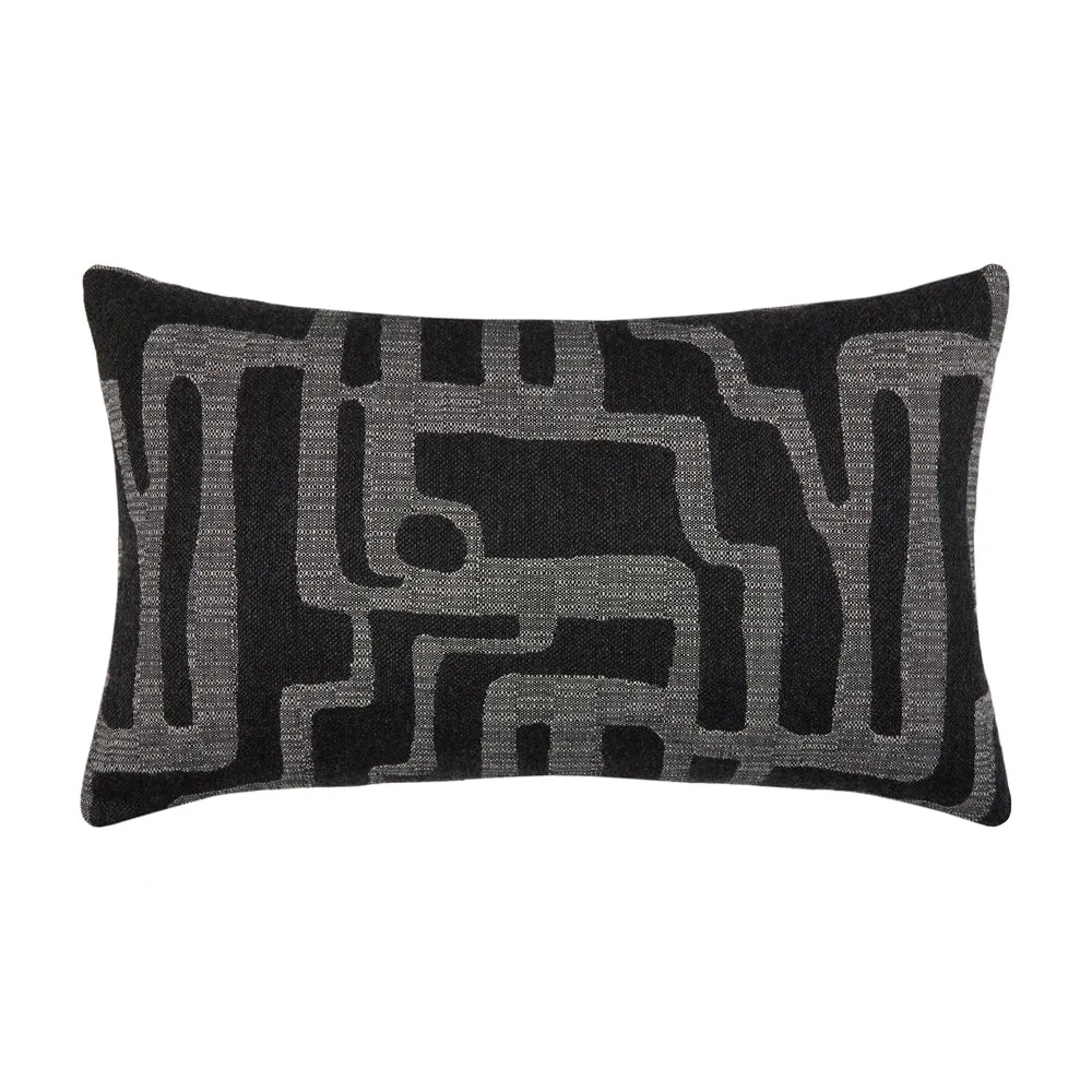 12" x 20" Elaine Smith Pillow  Noble Charcoal