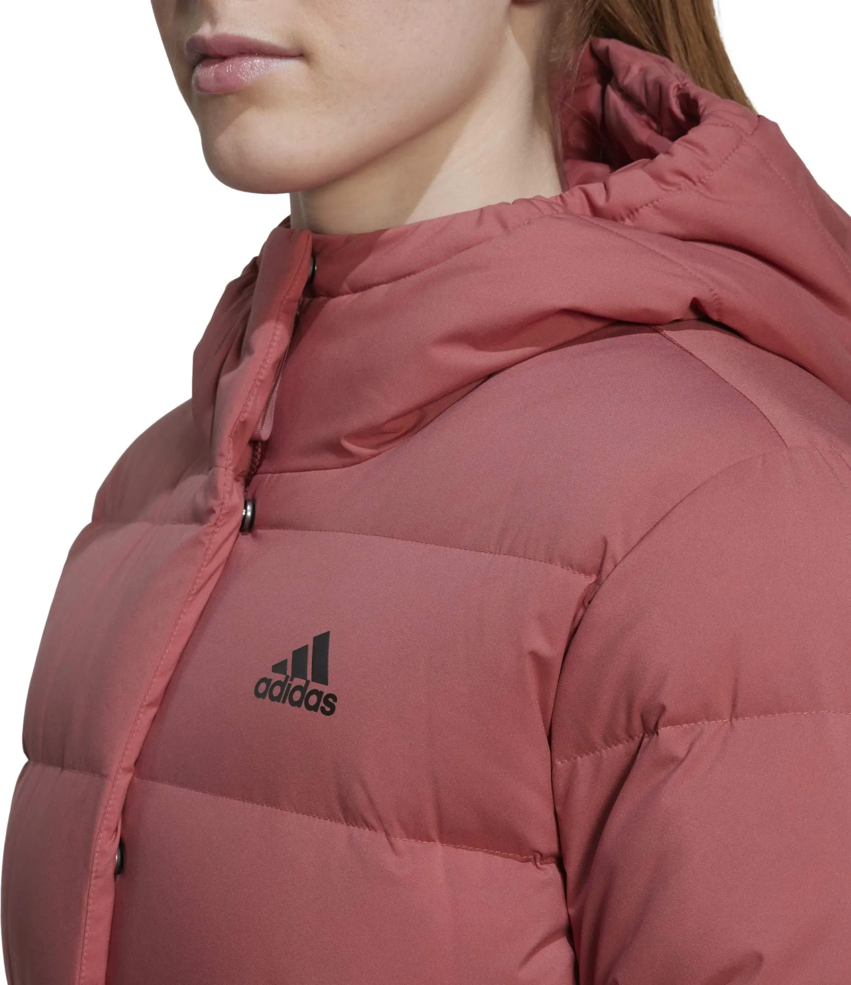 Adidas Women&#x27;s Helionic Hooded Down Jacket Wonred | Buy Adidas Women&#x27;s Helionic Hooded Down Jacket Wonred here | Outnorth