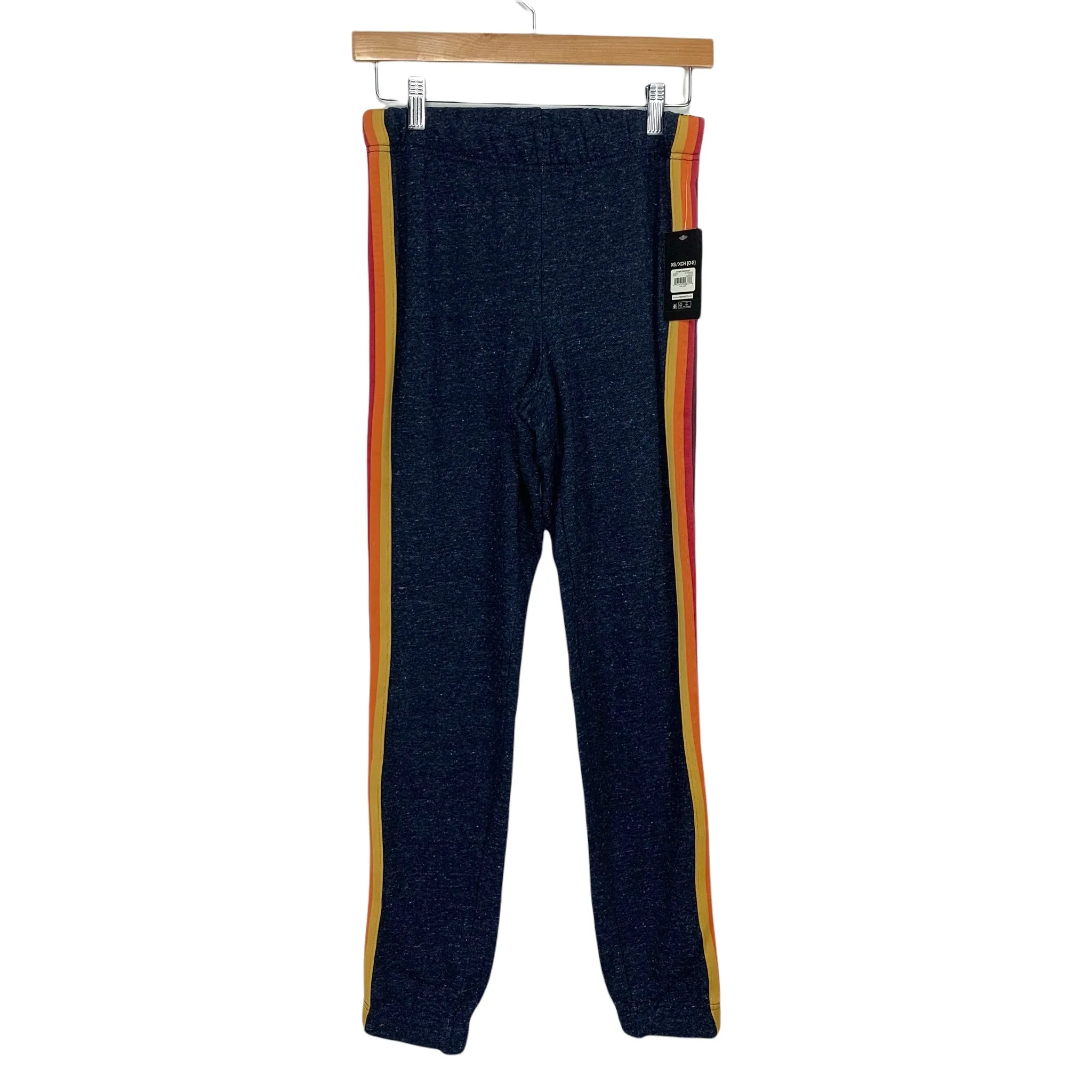 Athletic Works Blue/Brown 5 Stripe Sweatpant NWT- Size XS (0-2, Inseam 27”, We Have Matching Top!)