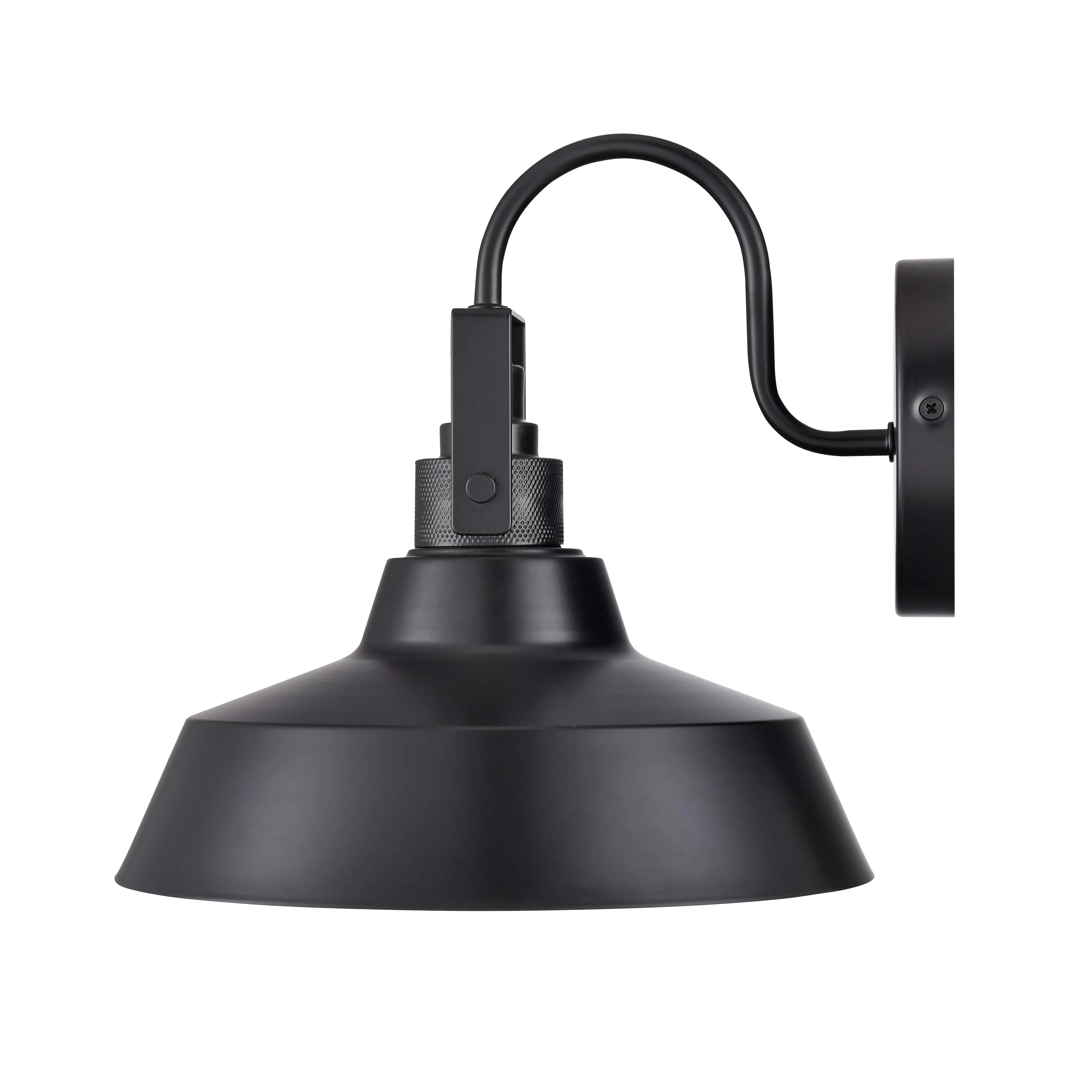 Axell Outdoor Wall Sconce - Powder Coated Black - 11in. Extension - E26 Medium Base