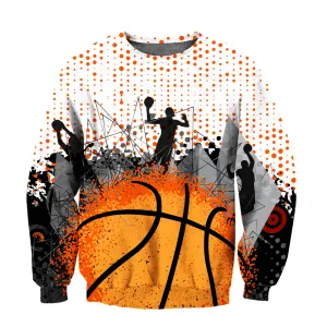 Basketball Super Star Love Sweatshirt Hoodie Shirt By Sun, Idea Gift for Basketball Lover Christmas