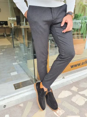 Black Slim Fit Pants for Men by GentWith | Worldwide Shipping