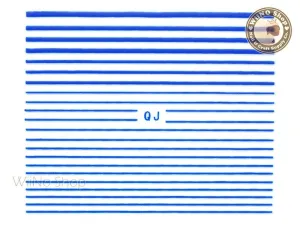 Blue String Line Nail Art Sticker - 1 pc (QJBU)