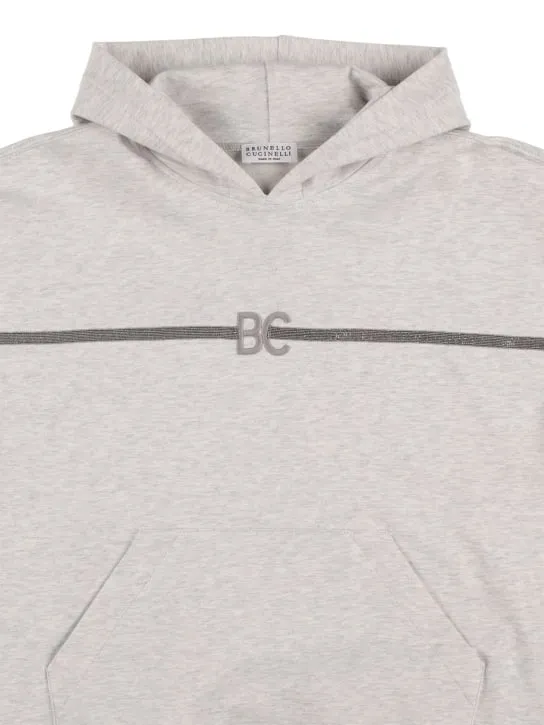 Brunello Cucinelli   Monogram sweatshirt hoodie 