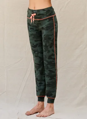 Camo High Waist Jogger, Army