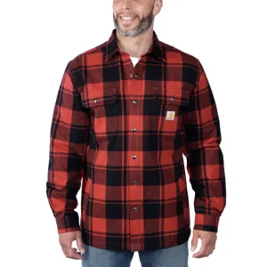 Carhartt Relaxed Fit Heavyweight Flannel Shirt Jacket Sherpa Lined | 105939