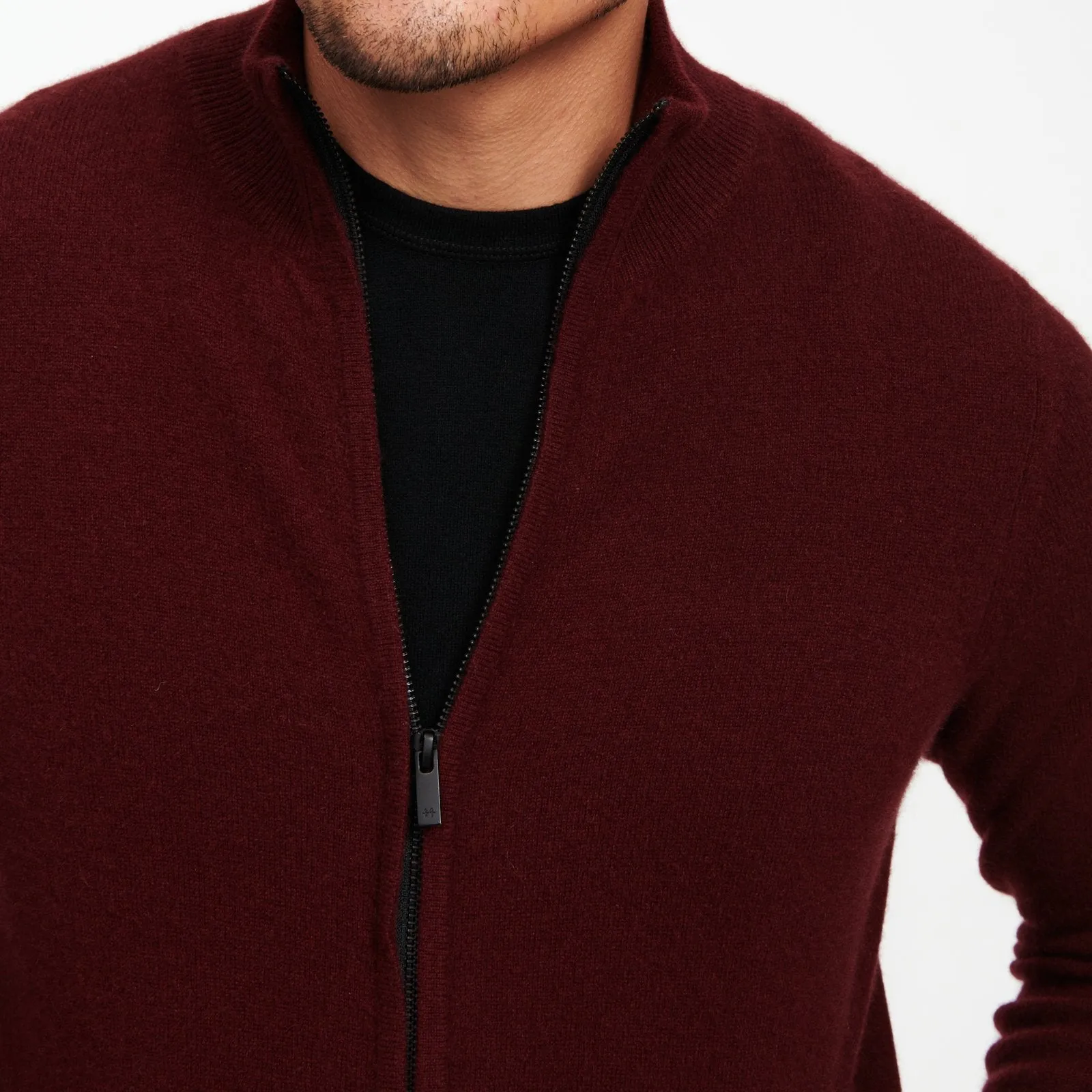 Cashmere Full Zip Sweater