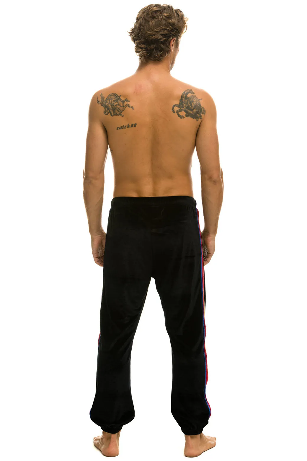 CLASSIC VELVET SWEATPANTS - BLACK