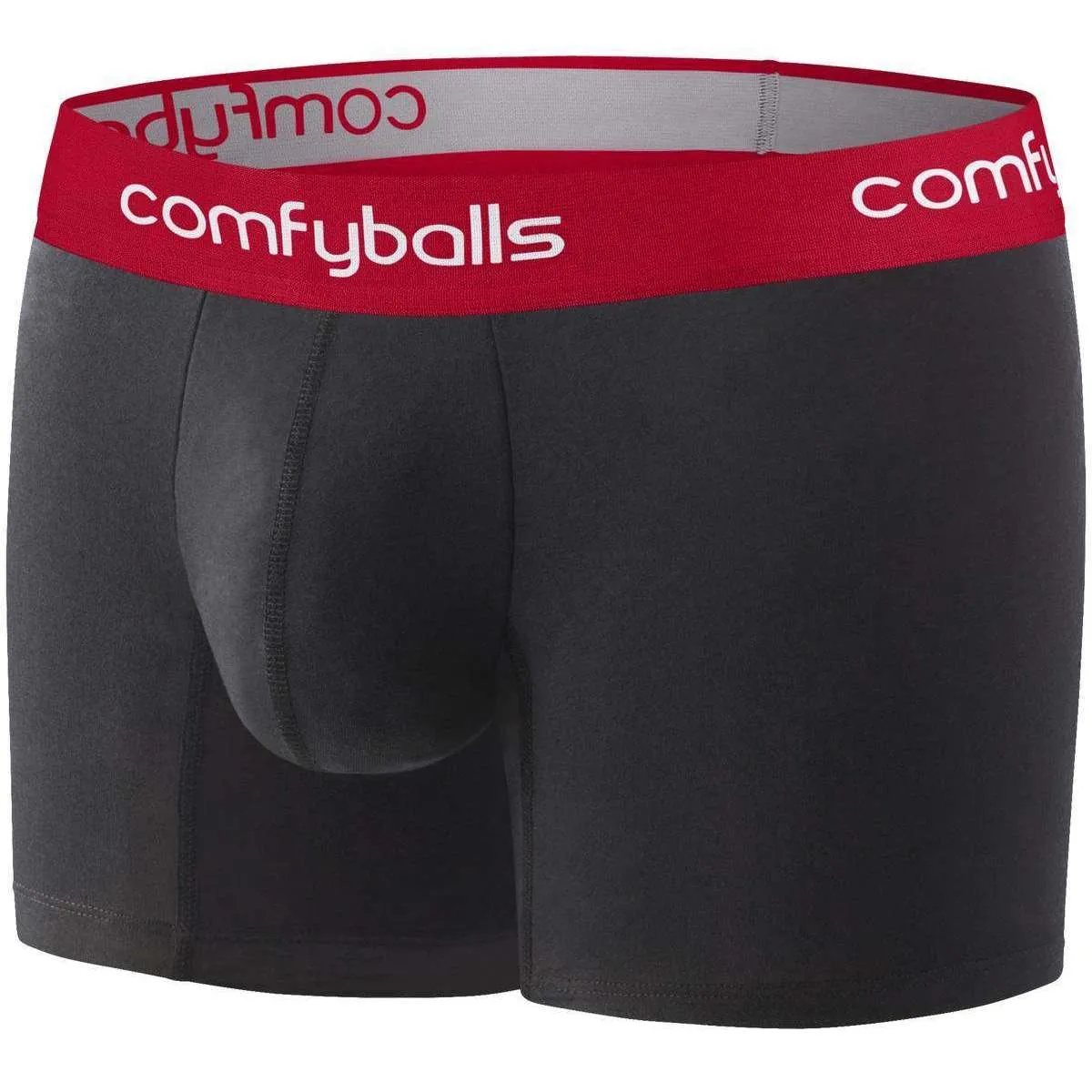 Comfyballs Long Boxers - Black/Red