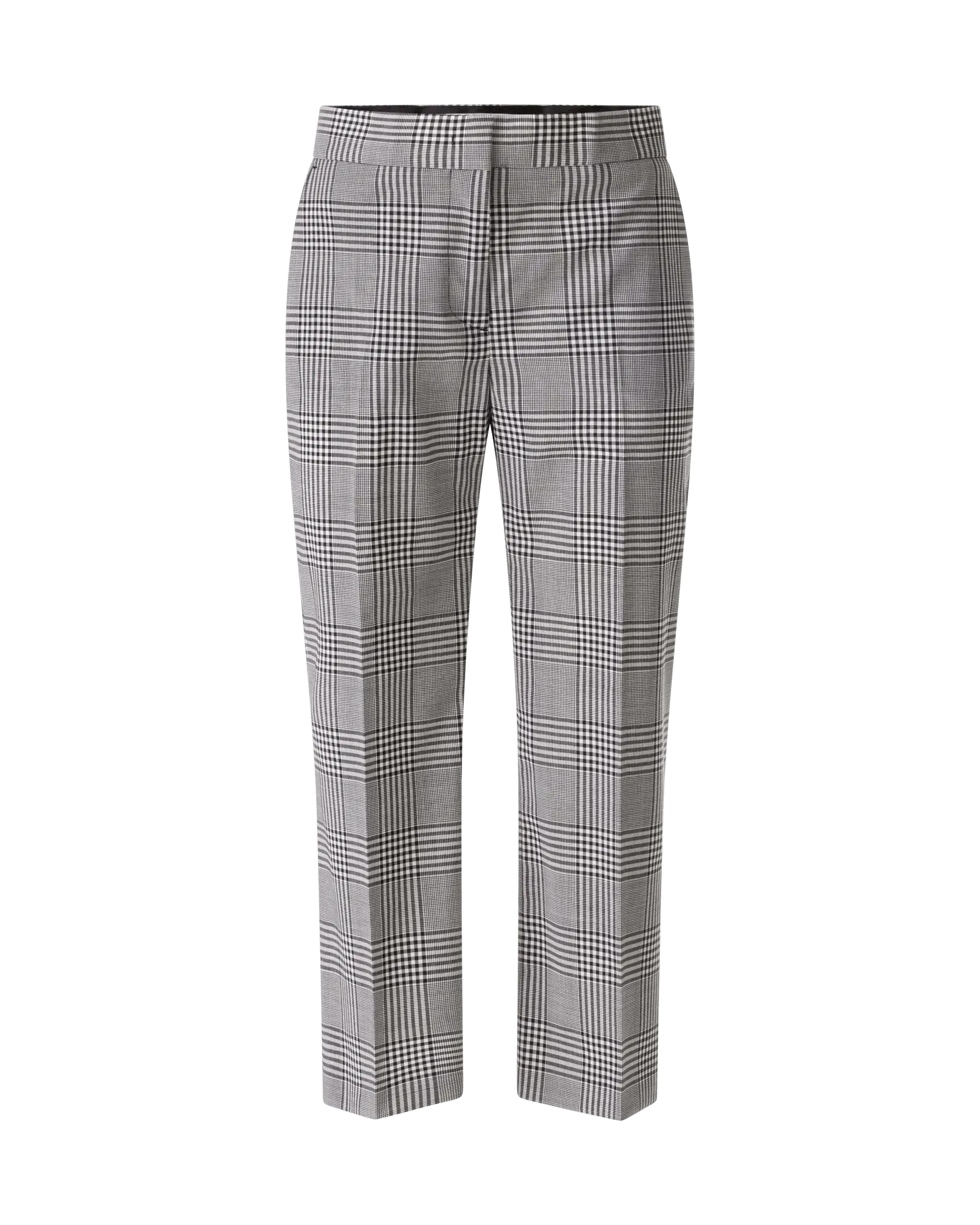 Cropped Plaid Dress Pants