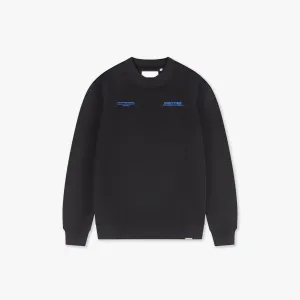 CROYEZ COLLECTION SWEATER - BLACK/COBALT