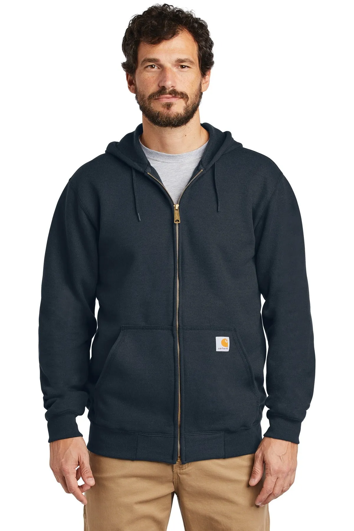 Custom Embroidered - Carhartt ® Midweight Hooded Zip-Front Sweatshirt. CTK122