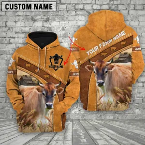 Custom Name 3D Full Print Cow Hoodie For Him Her, Cow Zip Hoodie For Mom, Farm Gift