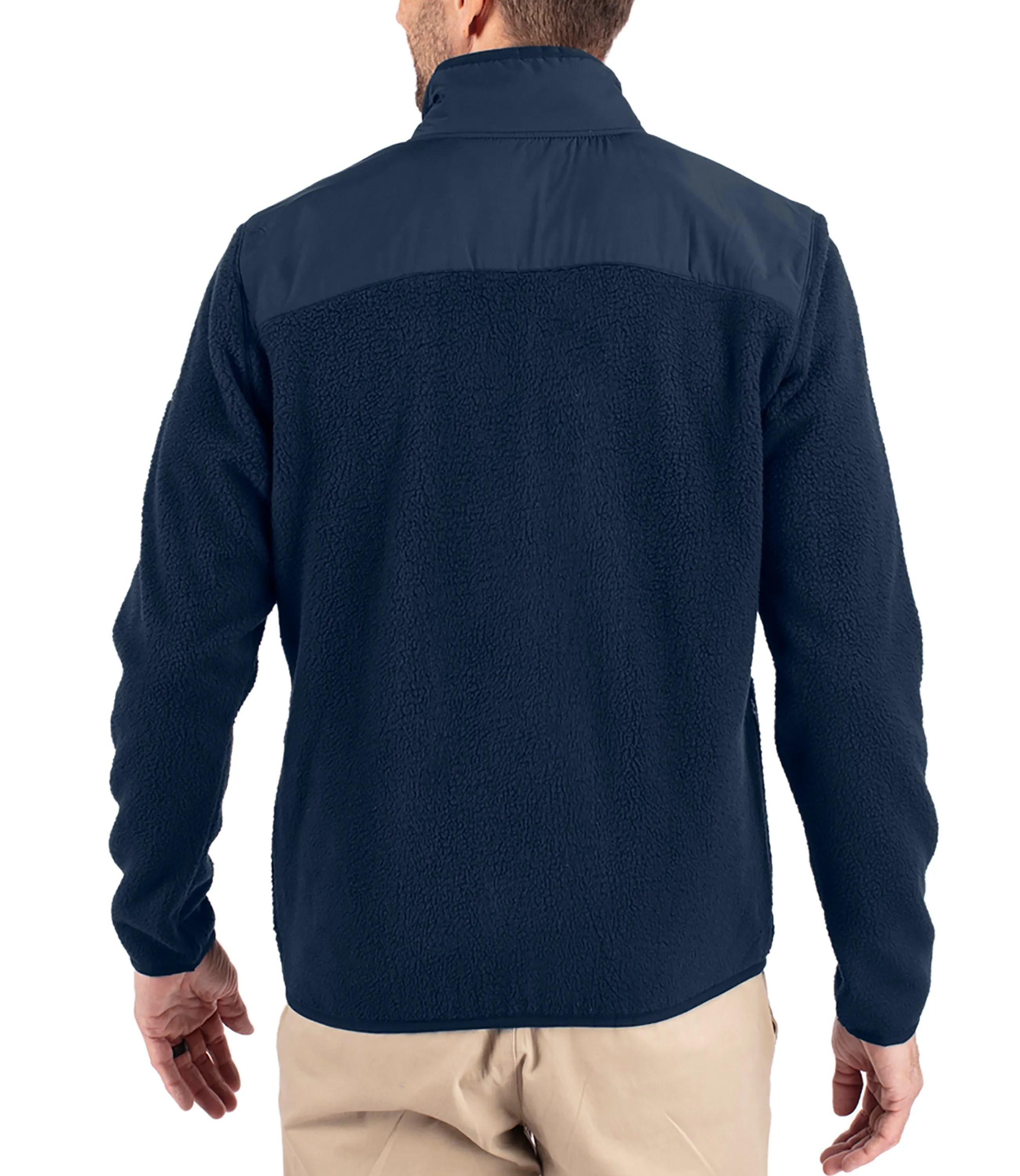 Cutter & Buck Cascade Eco Sherpa Mens Big & Tall Fleece Jacket