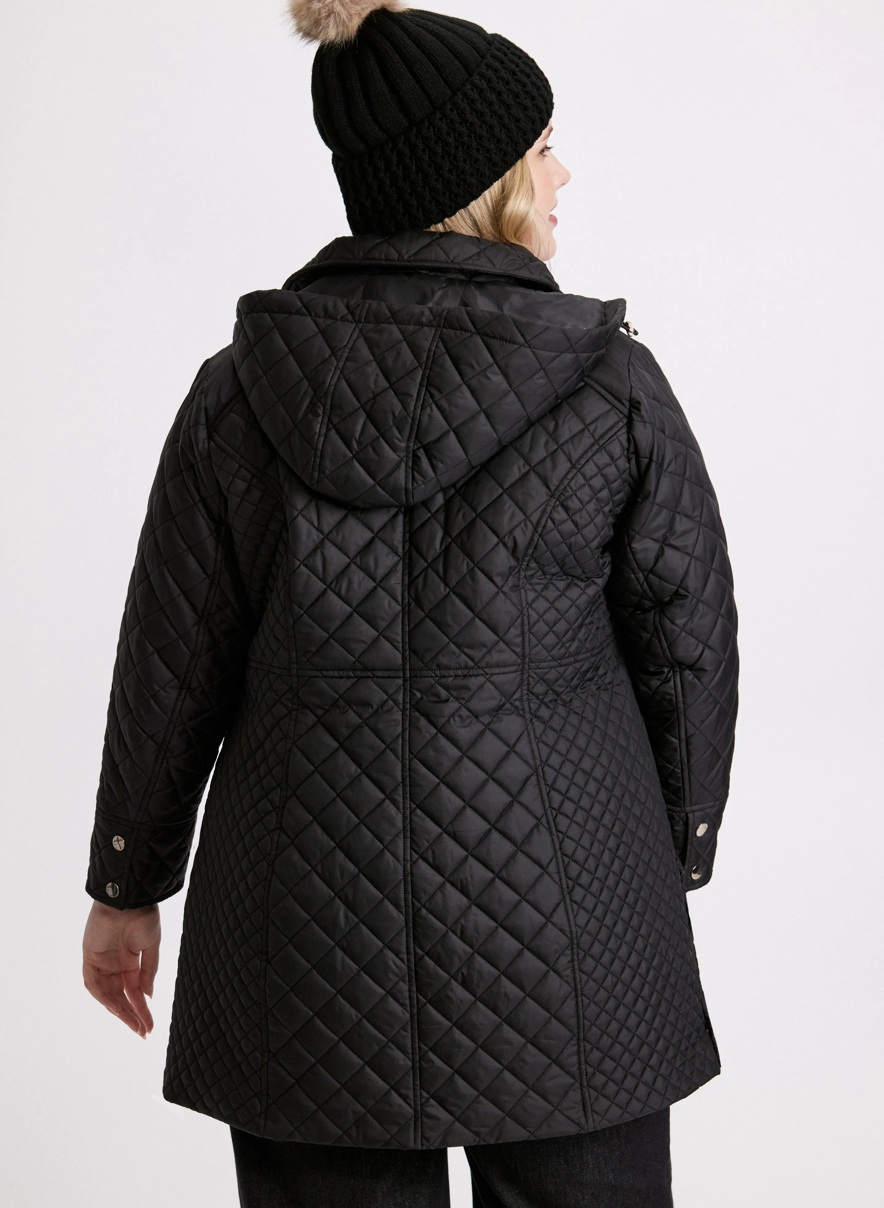 Diamond Quilted Puffer Coat