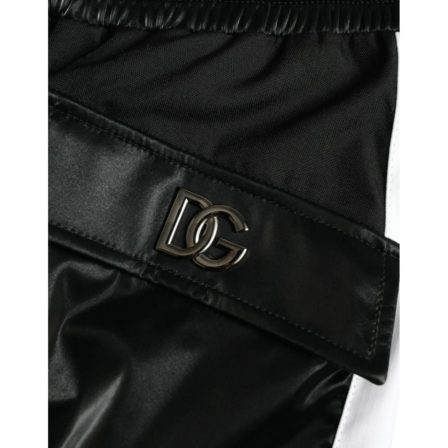 Dolce & Gabbana Black Nylon Cargo Jogger Men Sweatpants Pants