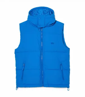 Down Gilet with Quilted Crocodile Hilo