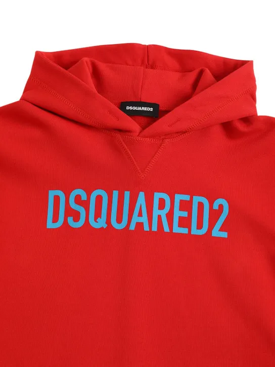 Dsquared2   Cotton sweatshirt hoodie w/ logo 