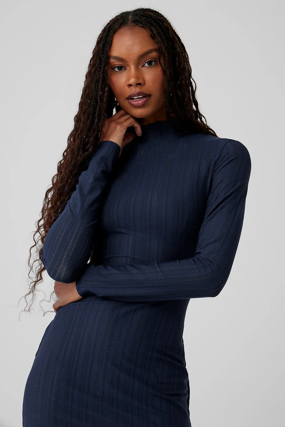 Euphoria Long Sleeve Dress - Navy