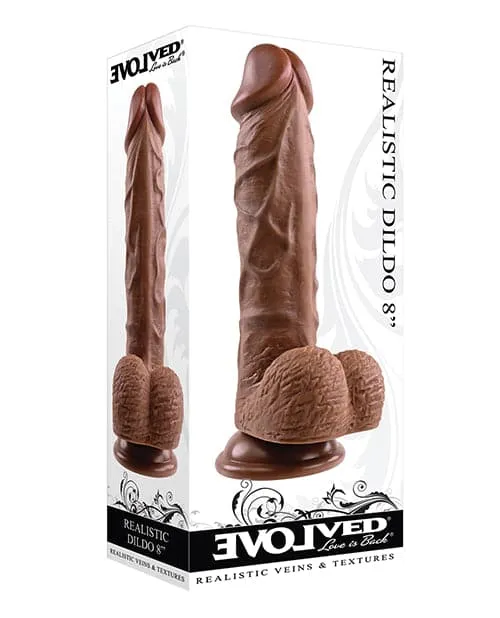 Evolved 8 Inch Realistic Dildo W/balls