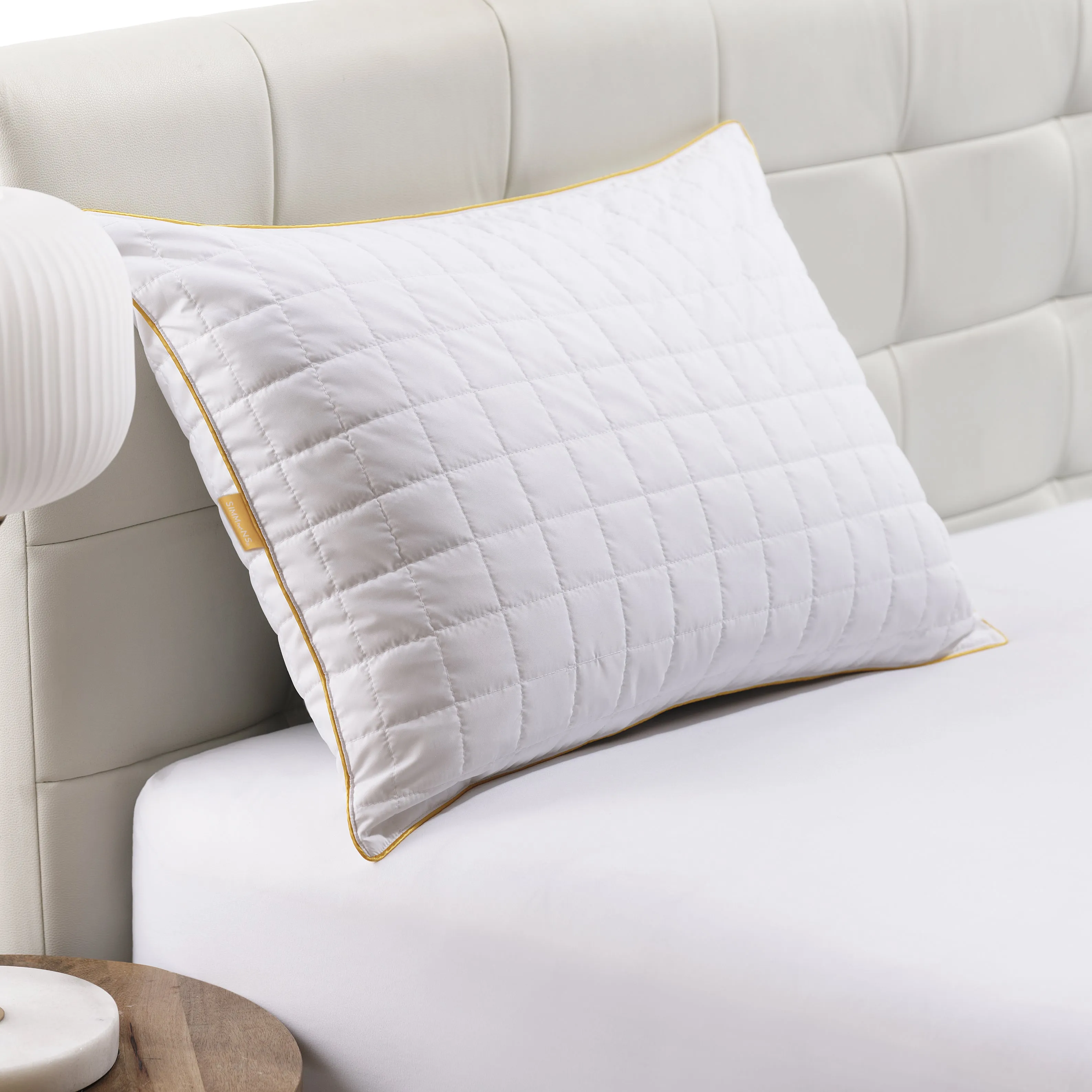 Feather Premier Microfiber Box Quilted Pillow