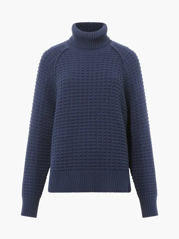 French Connection Keya Popcorn Mozart Jumper-Marine-78LZI