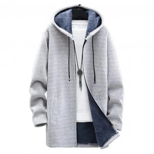 Funki Buys | Jackets | Men's Long Sleeve Plush Zip Up Hoodie