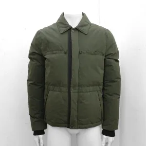 Green Short Quilted Down Jacket