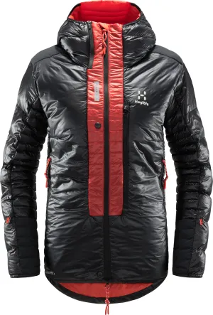 Haglöfs L.I.M ZT Down Jacket Women True Black/Zenith Red | Buy Haglöfs L.I.M ZT Down Jacket Women True Black/Zenith Red here | Outnorth