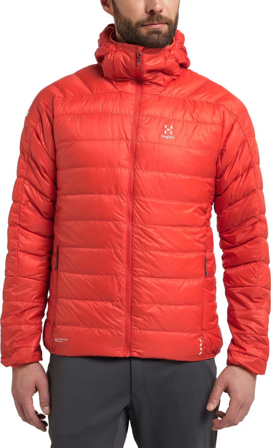 Haglöfs Men&#x27;s L.I.M Down Hood Habanero | Buy Haglöfs Men&#x27;s L.I.M Down Hood Habanero here | Outnorth