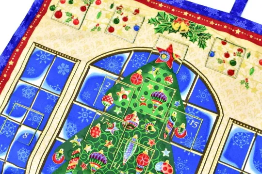 Handmade Quilted Christmas Tree Advent Calendar Reusable Count Down