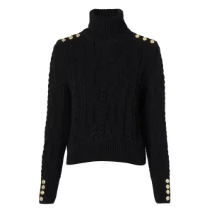 Holland Cooper Belgravia Cable Knit - Black