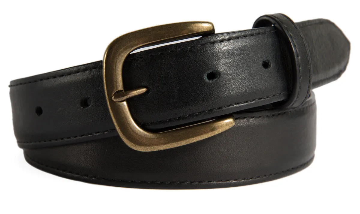 Hudson Belt, (1.25") Antiqued Brass Buckle