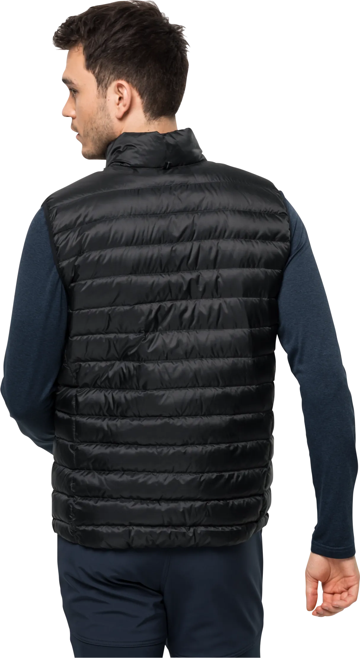 Jack Wolfskin Men&#x27;s Pack &amp; Go Down Vest Black | Buy Jack Wolfskin Men&#x27;s Pack &amp; Go Down Vest Black here | Outnorth