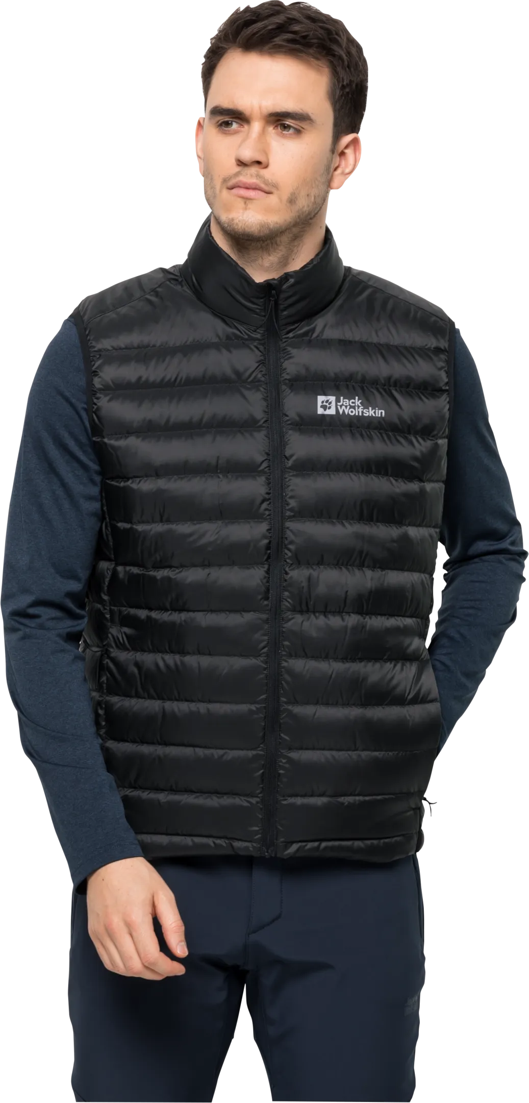 Jack Wolfskin Men&#x27;s Pack &amp; Go Down Vest Black | Buy Jack Wolfskin Men&#x27;s Pack &amp; Go Down Vest Black here | Outnorth