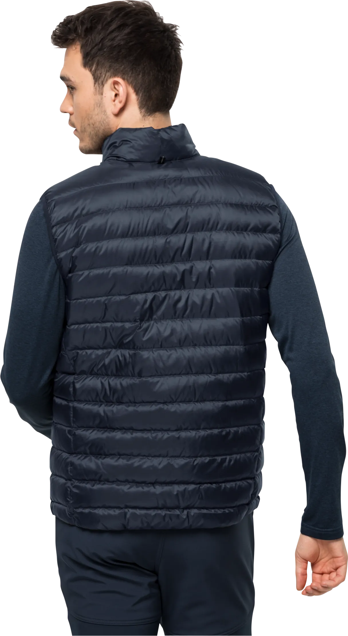 Jack Wolfskin Men&#x27;s Pack &amp; Go Down Vest Night Blue | Buy Jack Wolfskin Men&#x27;s Pack &amp; Go Down Vest Night Blue here | Outnorth