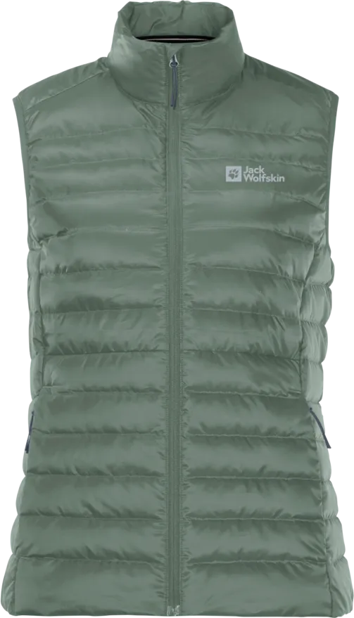 Jack Wolfskin Women&#x27;s Pack &amp; Go Down Vest Picnic Green | Buy Jack Wolfskin Women&#x27;s Pack &amp; Go Down Vest Picnic Green here | Outnorth