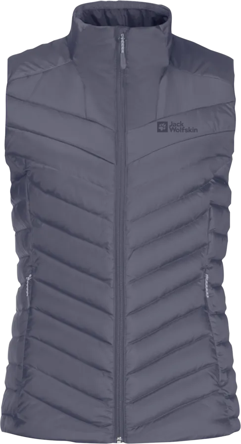 Jack Wolfskin Women&#x27;s Passamani Down Vest Dolphin | Buy Jack Wolfskin Women&#x27;s Passamani Down Vest Dolphin here | Outnorth