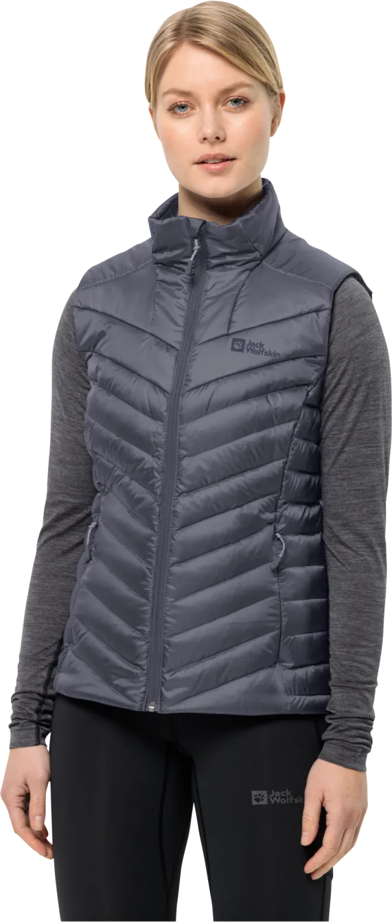 Jack Wolfskin Women&#x27;s Passamani Down Vest Dolphin | Buy Jack Wolfskin Women&#x27;s Passamani Down Vest Dolphin here | Outnorth