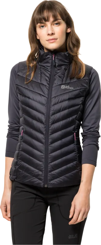 Jack Wolfskin Women&#x27;s Passamani Down Vest Graphite | Buy Jack Wolfskin Women&#x27;s Passamani Down Vest Graphite here | Outnorth