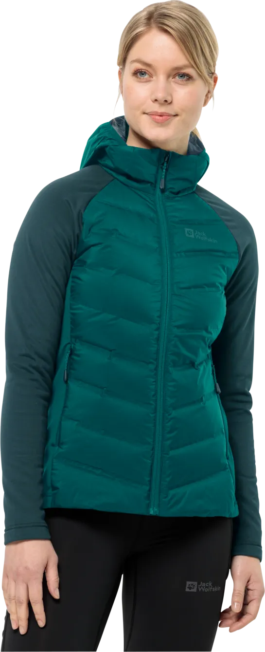 Jack Wolfskin Women&#x27;s Tasman Down Hybrid Sea Green | Buy Jack Wolfskin Women&#x27;s Tasman Down Hybrid Sea Green here | Outnorth