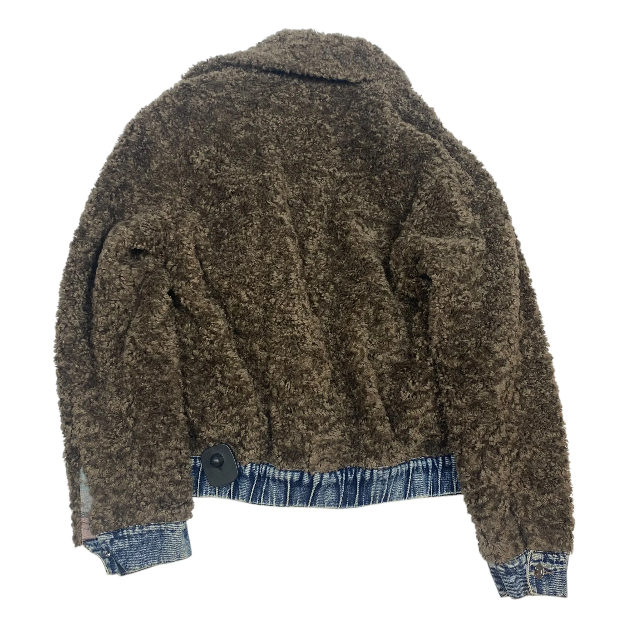 Jacket Faux Fur & Sherpa By Easel In Brown, Size: S