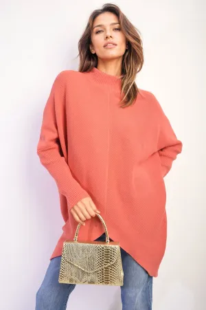 Janiyah Turtle Neck Longline Knitted Jumper