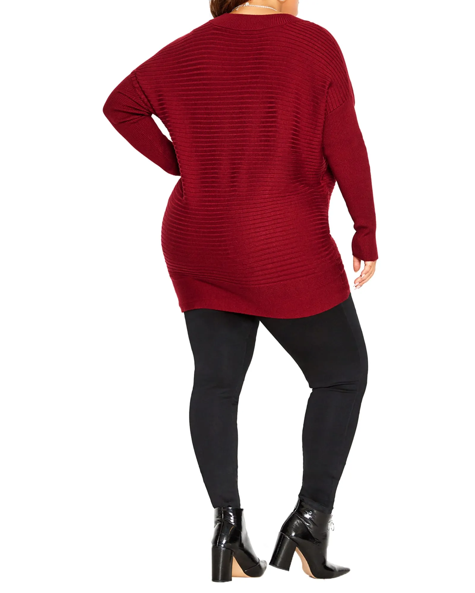 Klara Ribbed Tunic | True Red