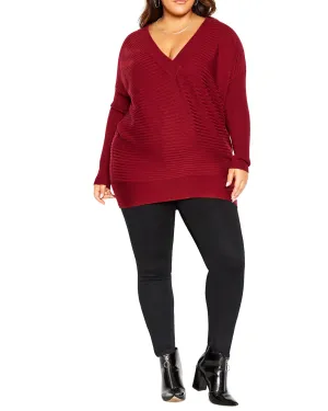 Klara Ribbed Tunic | True Red