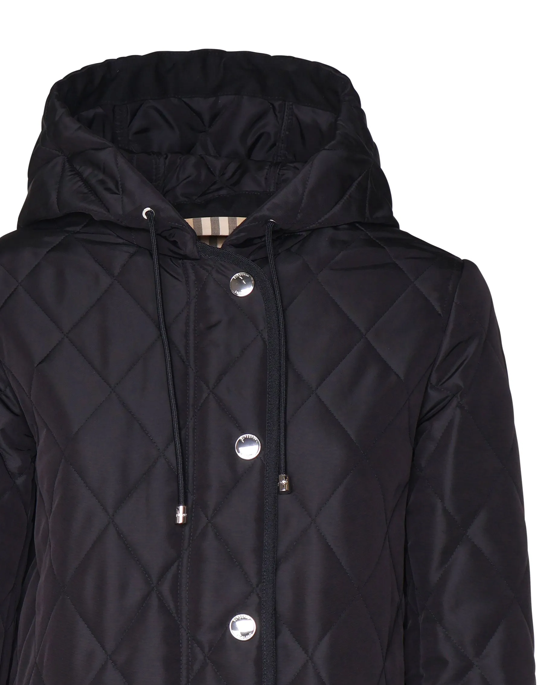 Long Black Quilted Jacket