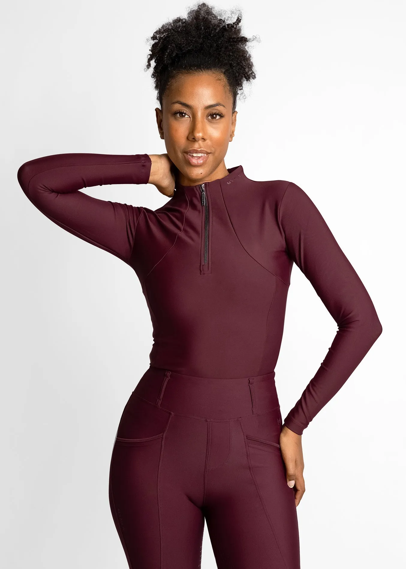 Long Sleeve Base Layer (Burgundy)