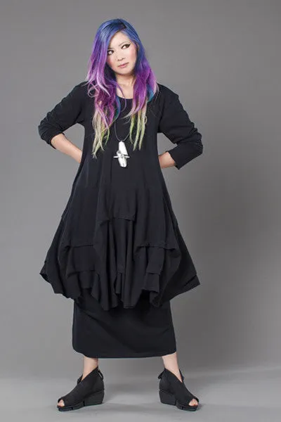 L/S Manifold Dress in Black Tokyo