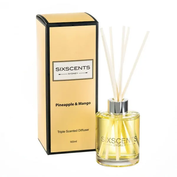 Luxury Six Scents Diffuser 165ml Pineapple & Mango