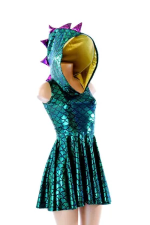 Mardi Gras Dragon Skater Dress